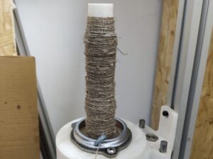 yarn on spindle