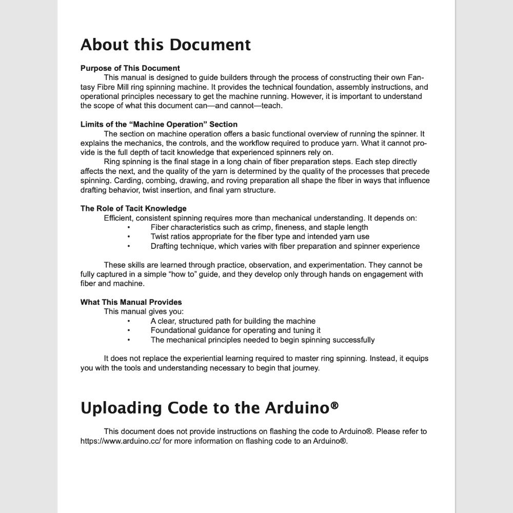 spinnng manual excerpt spinnng manual excerpt